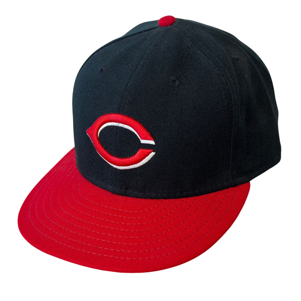 New Era Cincinnati Reds On-Field Cap Hat Fitted 7 3/4 59FIFTY Made in USA MLB
